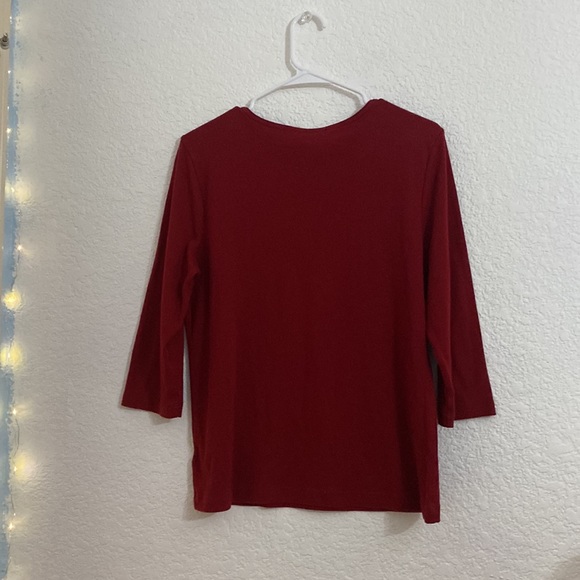 Dark red half sleeve shirt - Picture 2 of 2